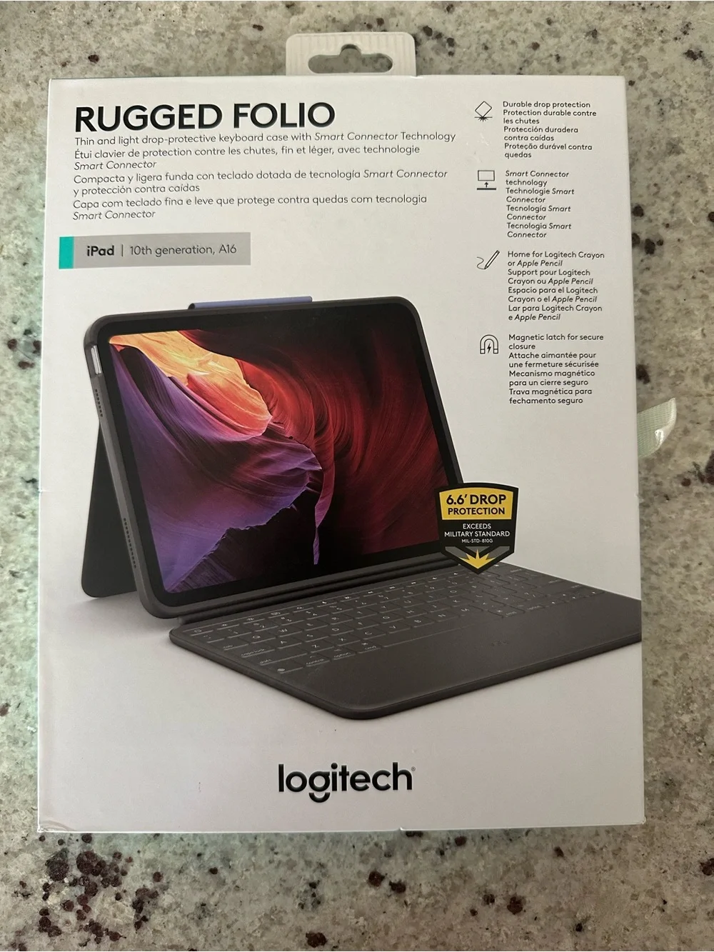 Logitech Rugged Folio Keyboard Case for iPad (10th Gen)